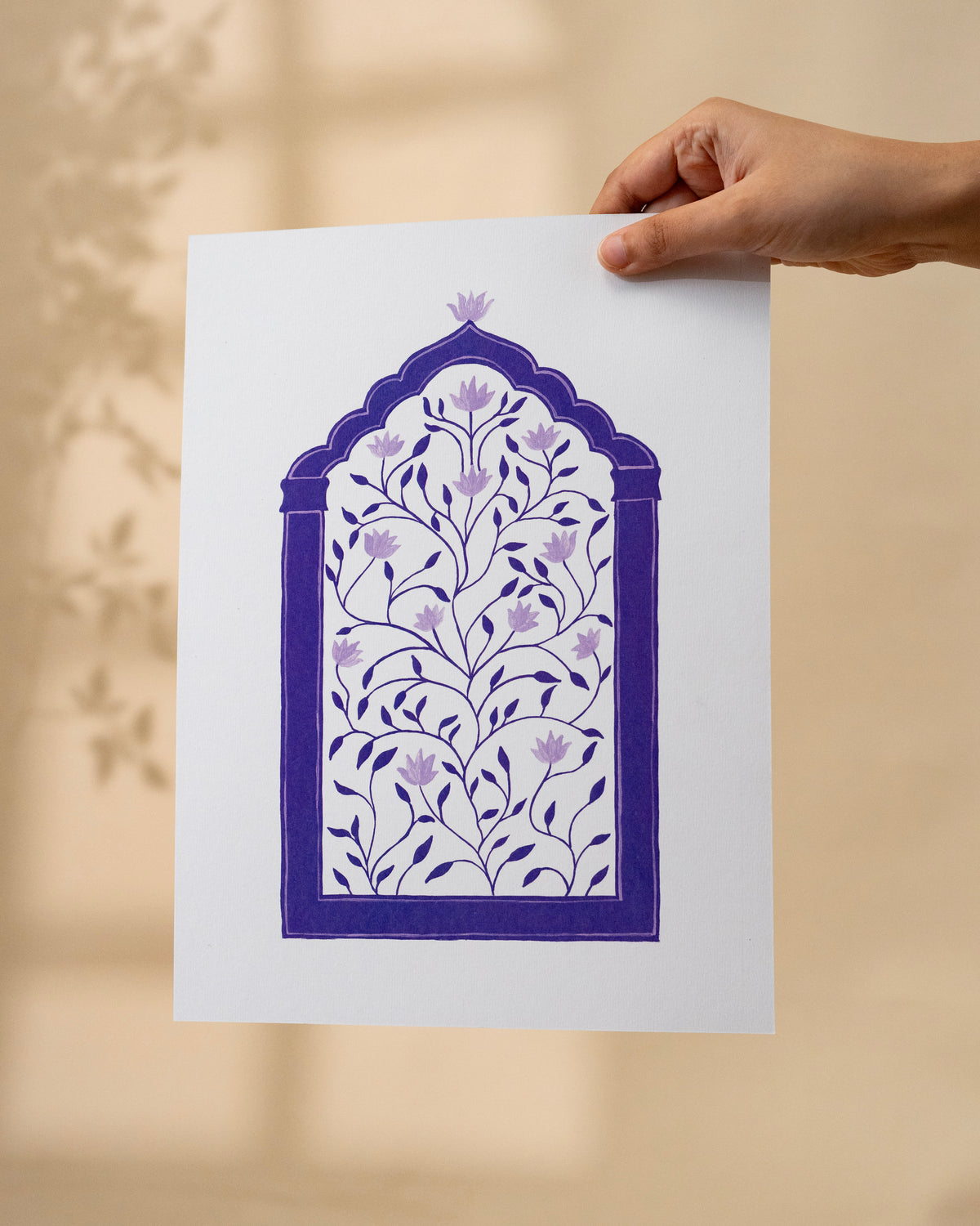 Floral Art Print Purple