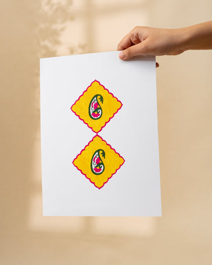 Indian Motif Art Print