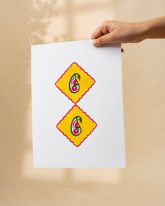 Indian Motif Art Print