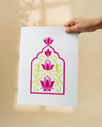 Lotuses Art Print