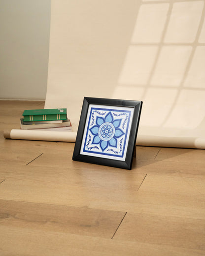 Floral Art Print Blue