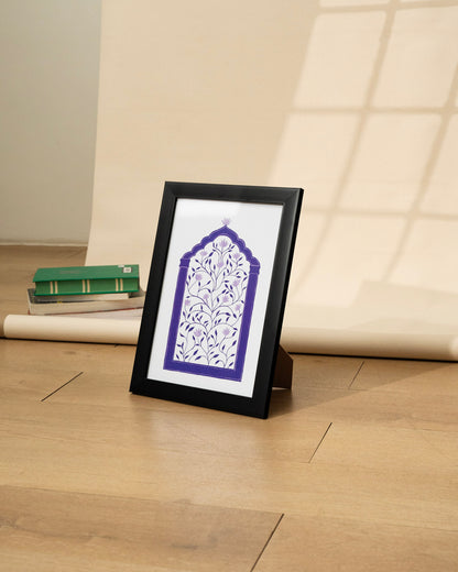 Floral Art Print Purple